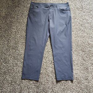 Public Rec Mens 38x27 Dealmaker Water Resistant 5-Pocket Pants Gray Stretch Golf